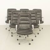 Leather office chair by Jørgen Kastholm for Kill International