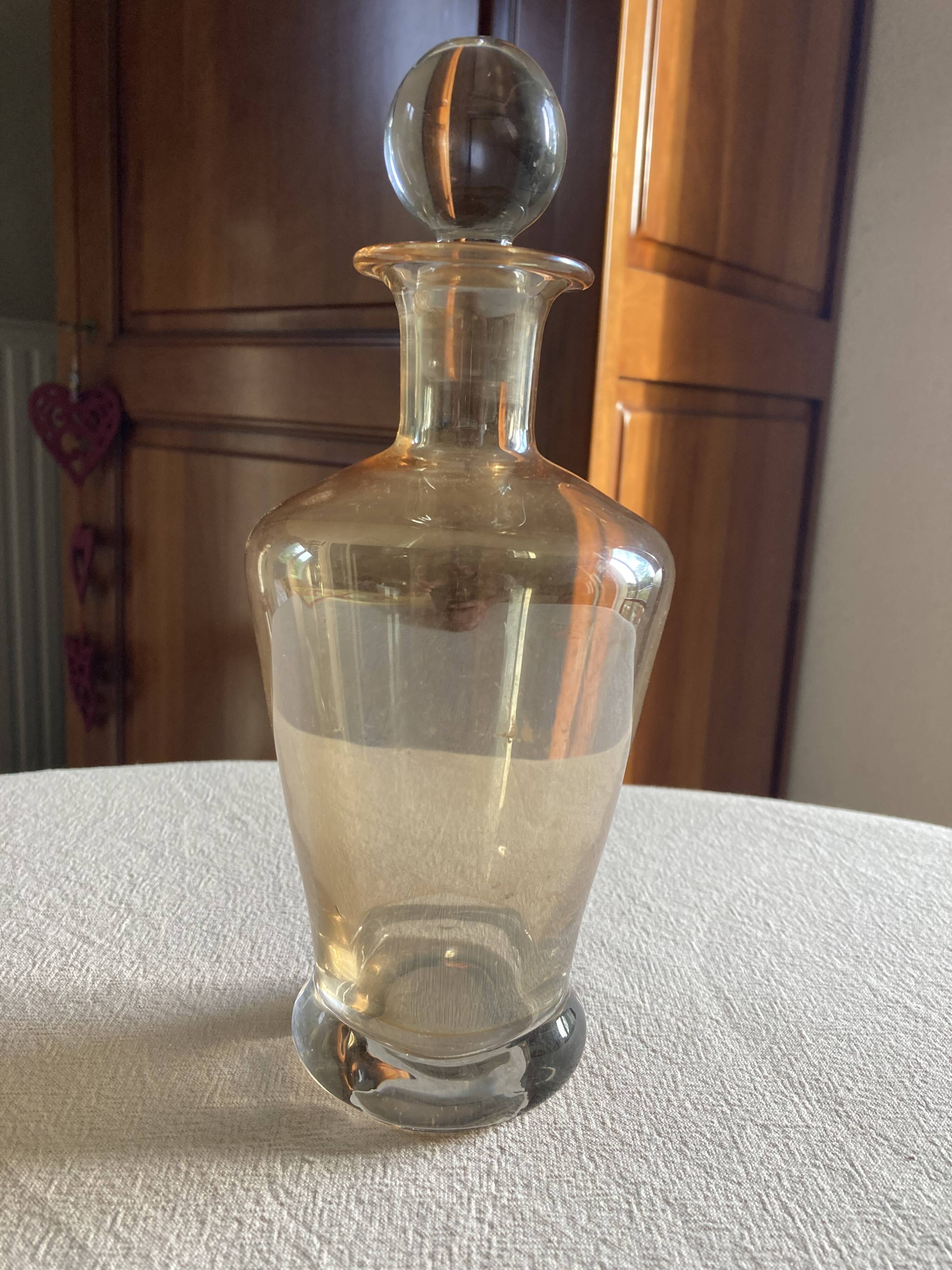 Carafe à liqueur en cristal, années 60