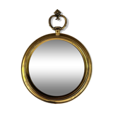 Round brass mirror