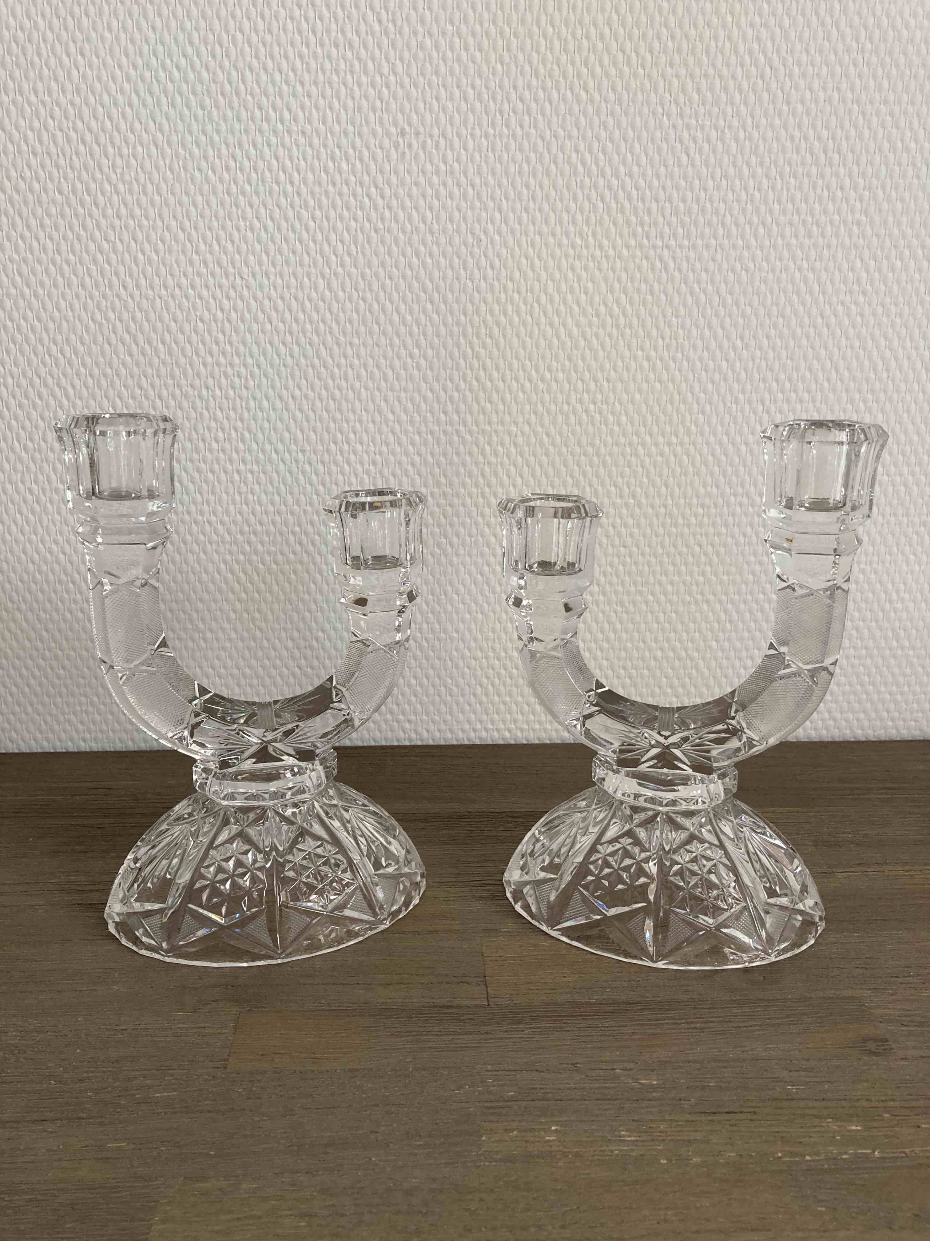 Cut crystal chandeliers