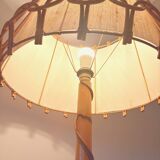 Vintage rattan floor lamp
