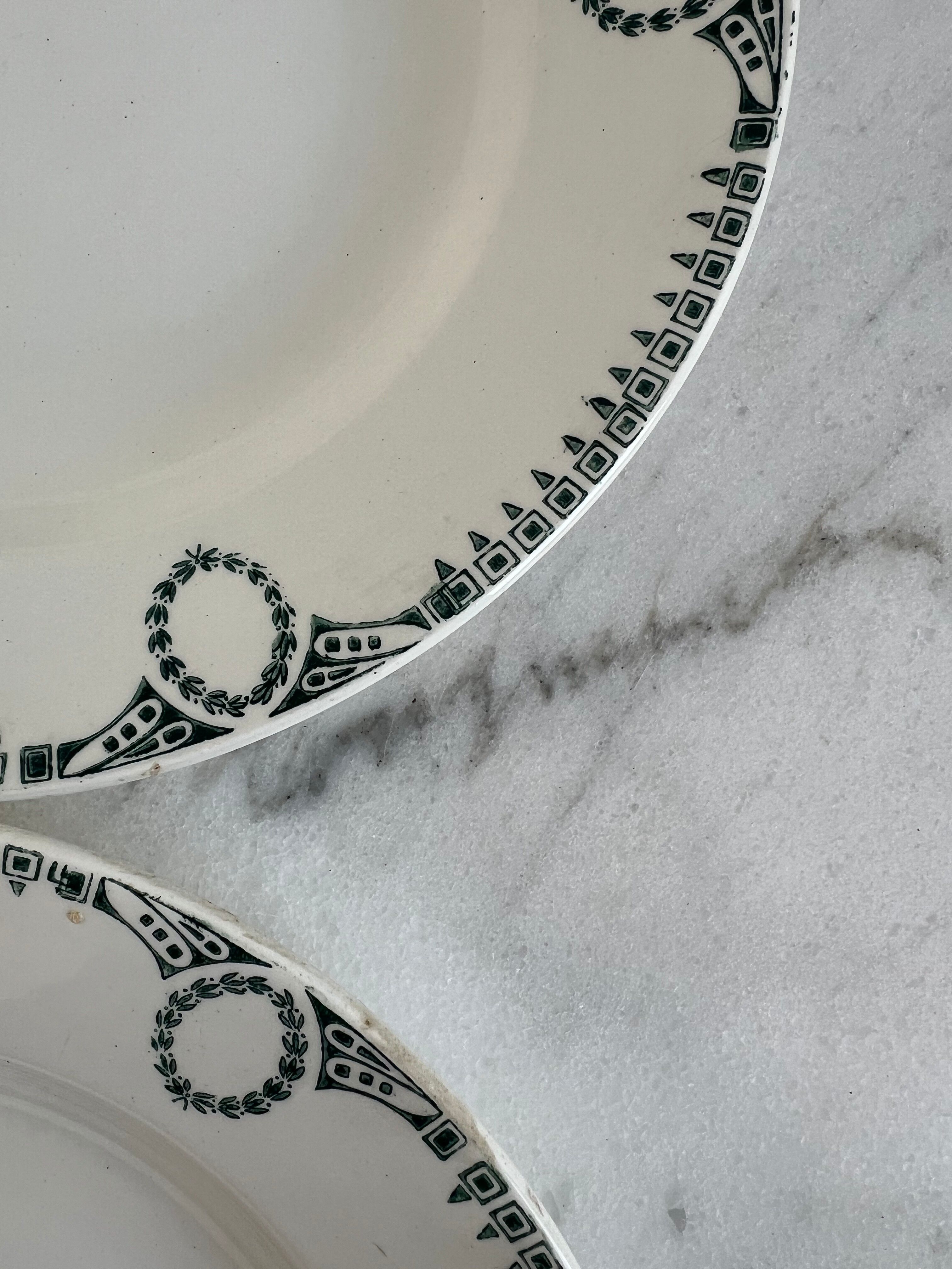 Ironstone Set of 3 Deep Plates Ceranord St Amand