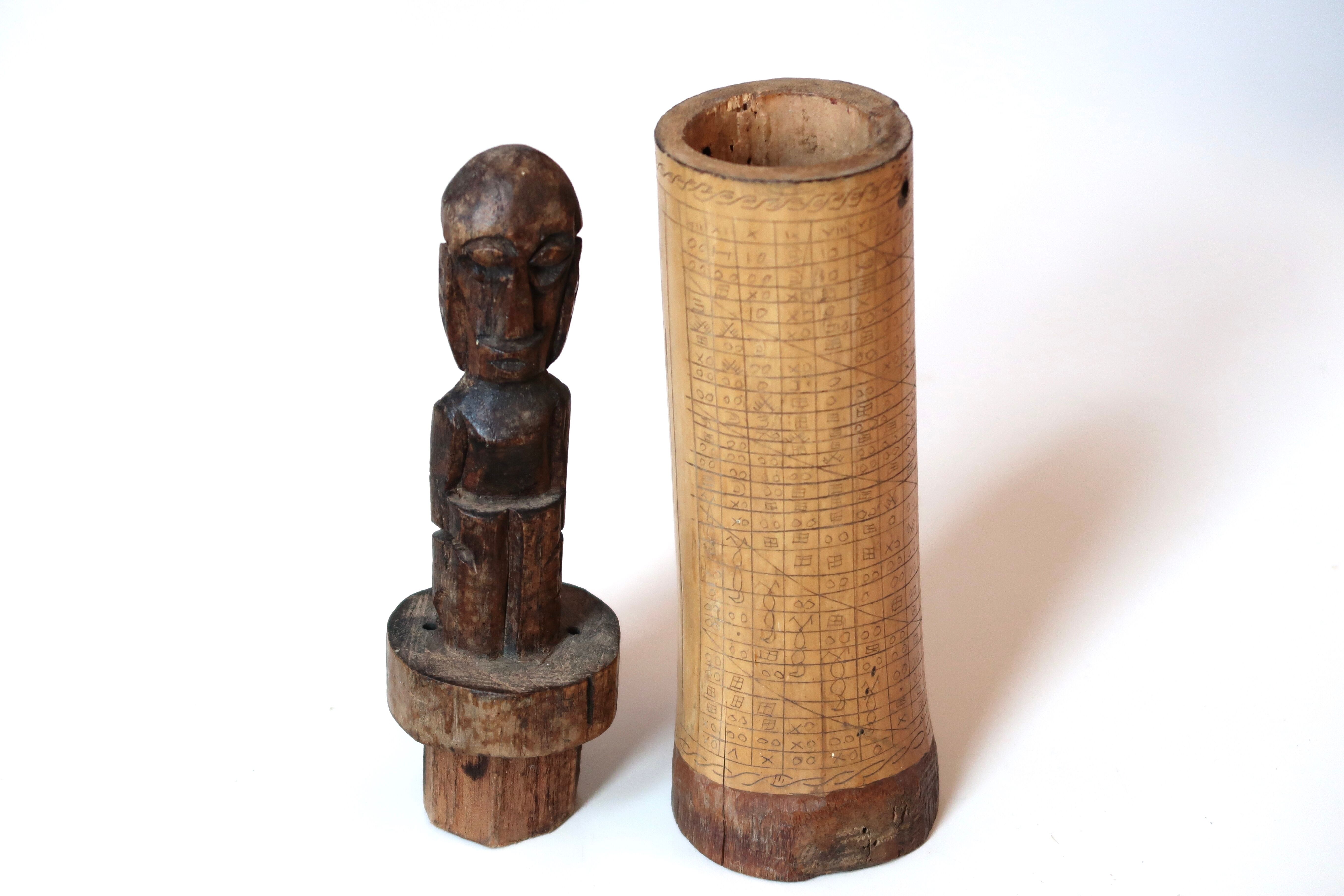 Indonesian wooden box, vintage