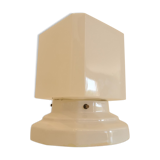 Lampe à poser Art déco blanche