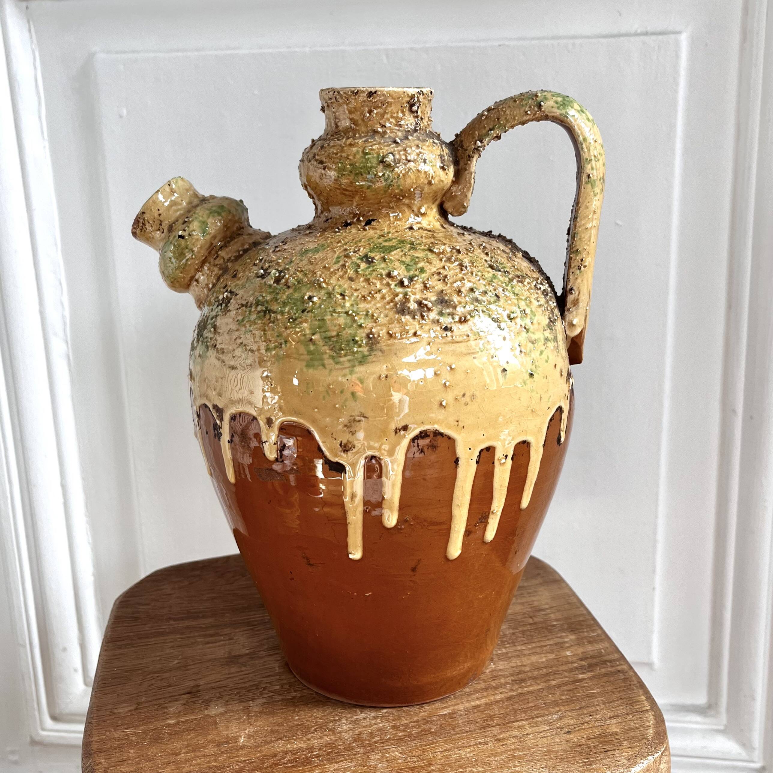 Gargoulette pitcher/jug old pottery