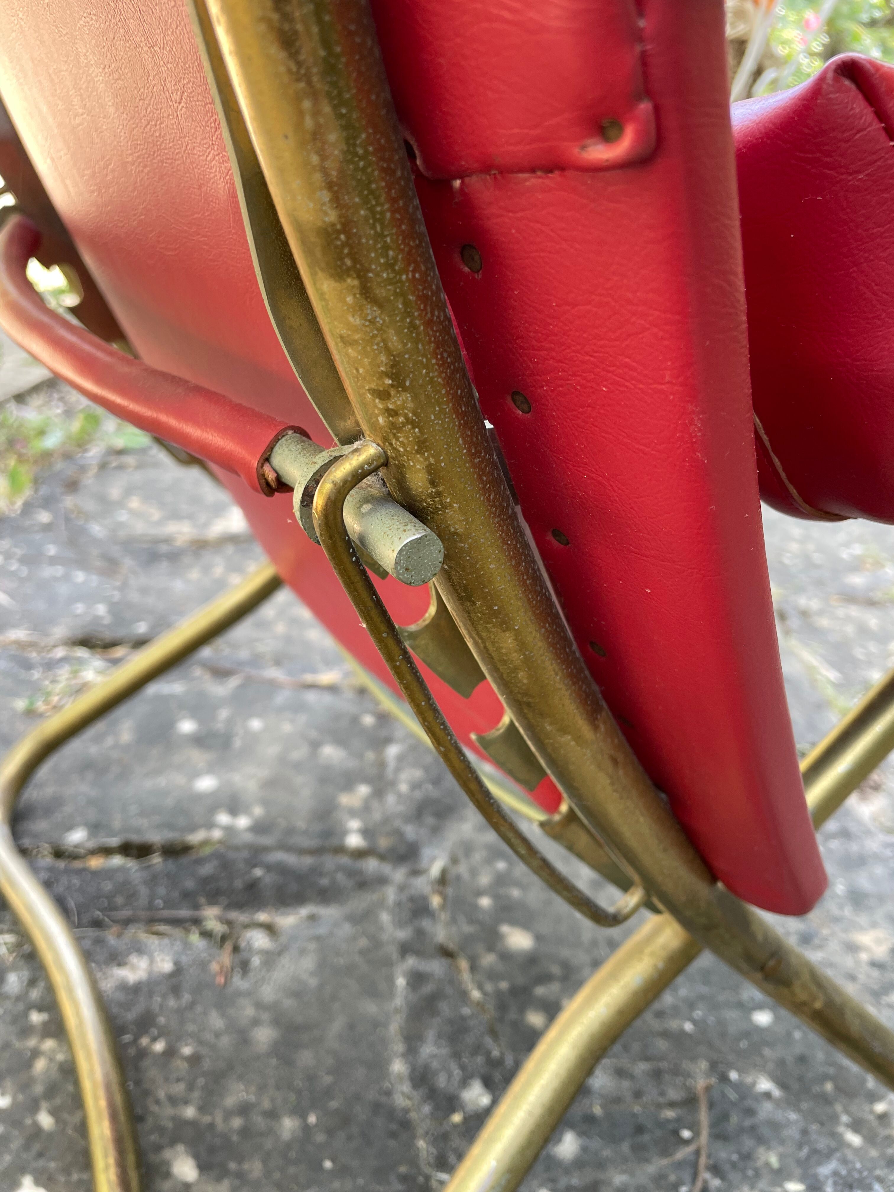 Fauteuil inclinable vintage en skaï