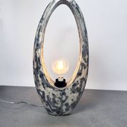 Tall sculptural fiberglass lamp, France, 1970s