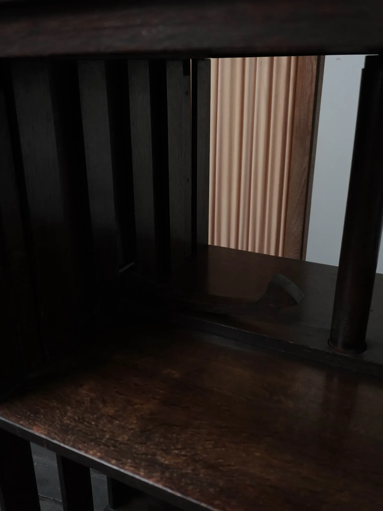 Old wooden revolving library