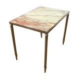 Marble and gilded sofa end