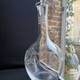 Engraved crystal carafe - Saint Louis Stella