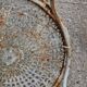 Lot de 4 chaises de jardin en fer forgé ancien