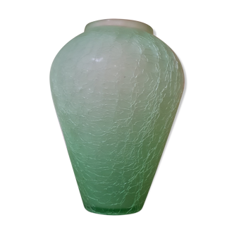 Cracked glass vase