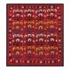 Vintage hand-embroidered tribal tapestry 222x231 cm