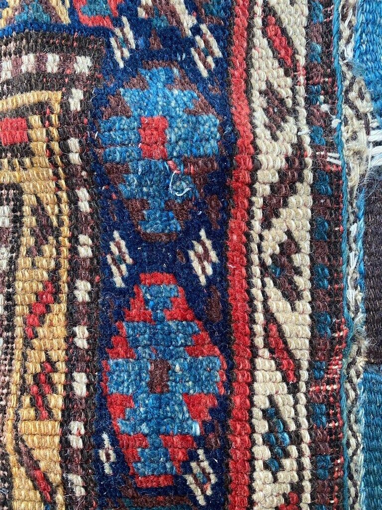 Antique Shahsavand tribal horse cover mat 105x95 cm