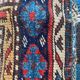 Antique Shahsavand tribal horse cover mat 105x95 cm
