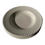 Set of 4 hollow plates in Coronet style D:23,5cm