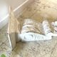 White Patinated Wall Console Shelf
