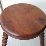 Tabouret tripode bois