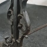 Vintage cast iron and stone garden table