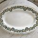 Duo of oval dishes earthenware New Givors model "Rita" 30s