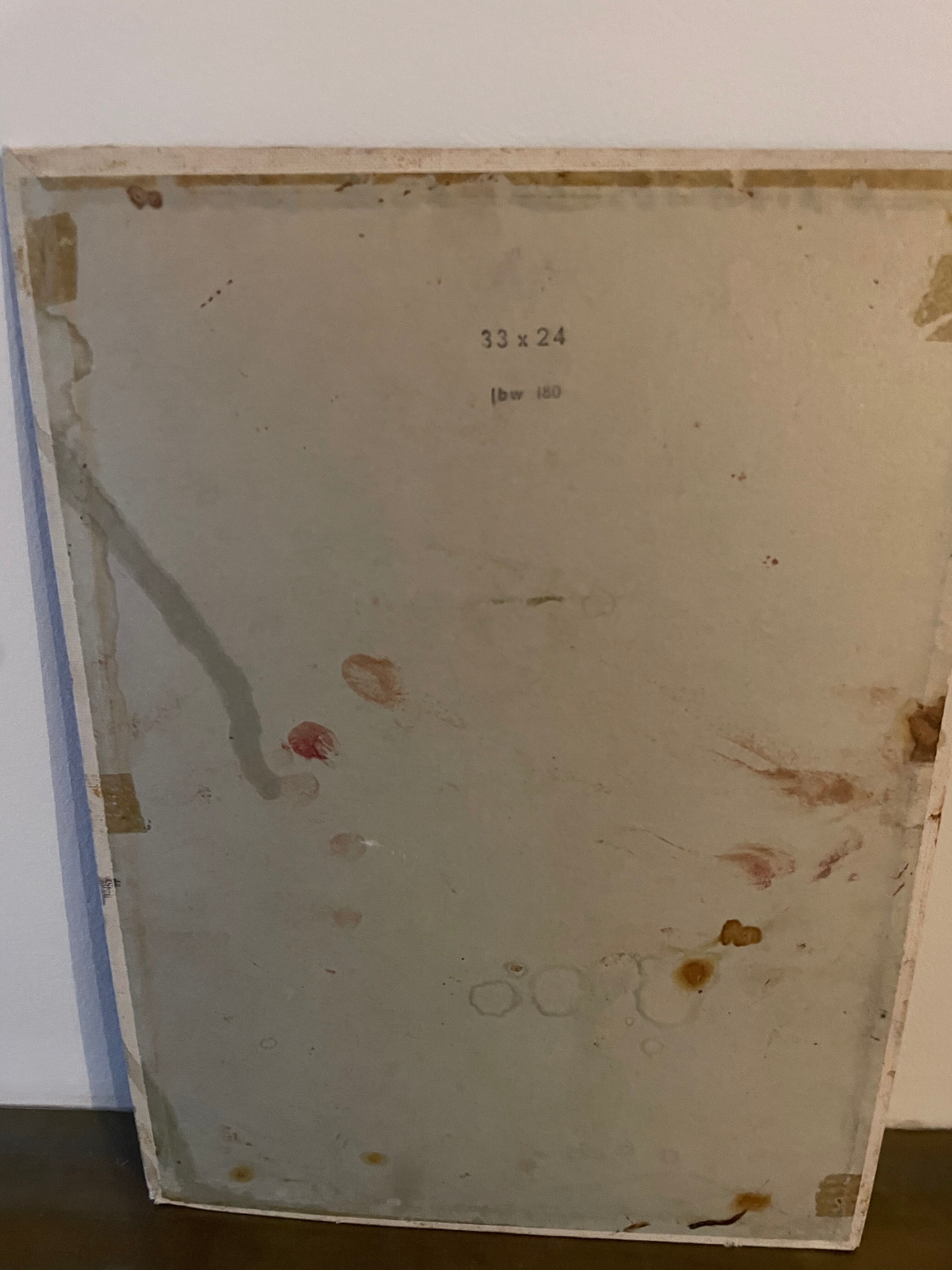 Ancient painting - Bouquet of cyclamens