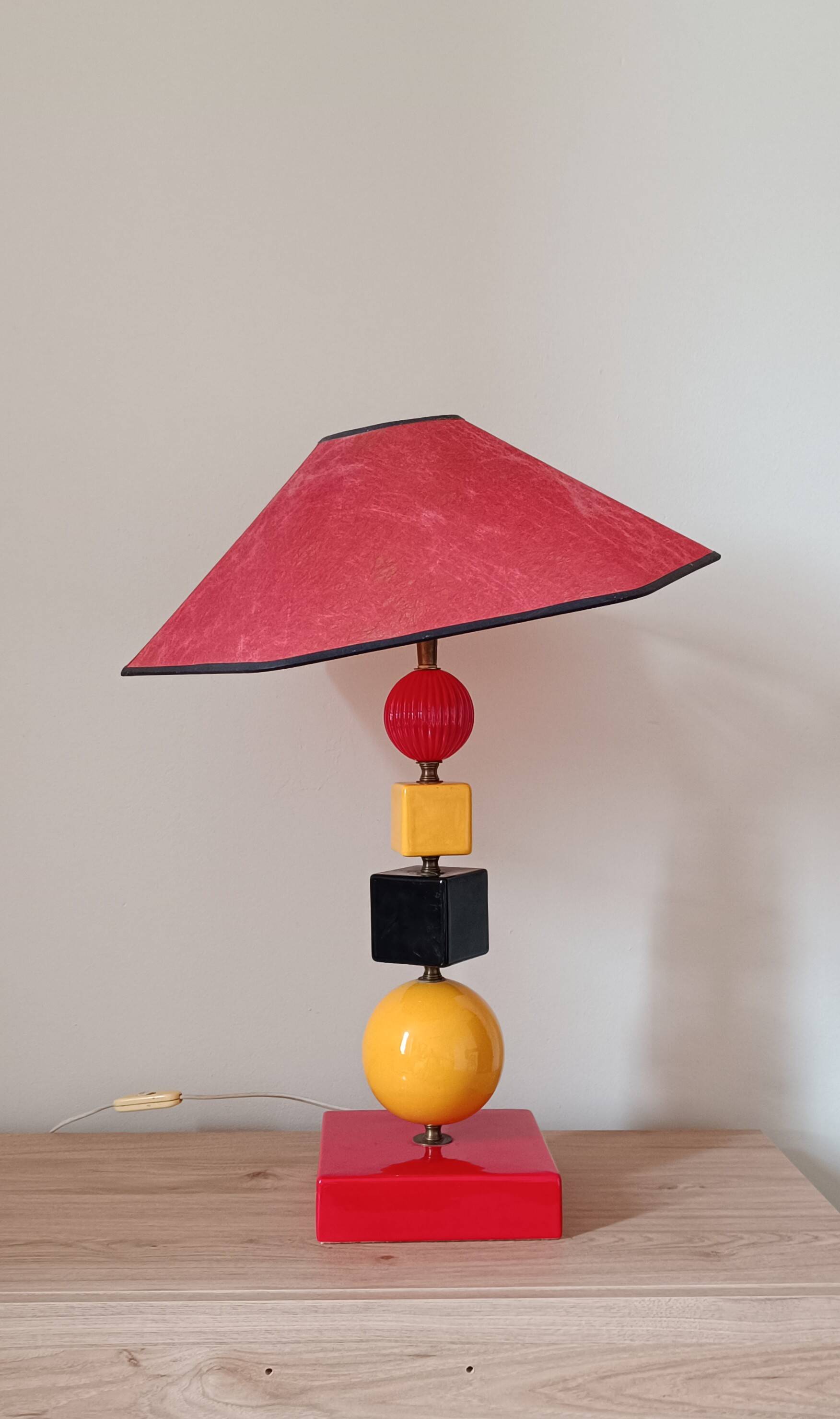 Vintage 80s colorful lamp