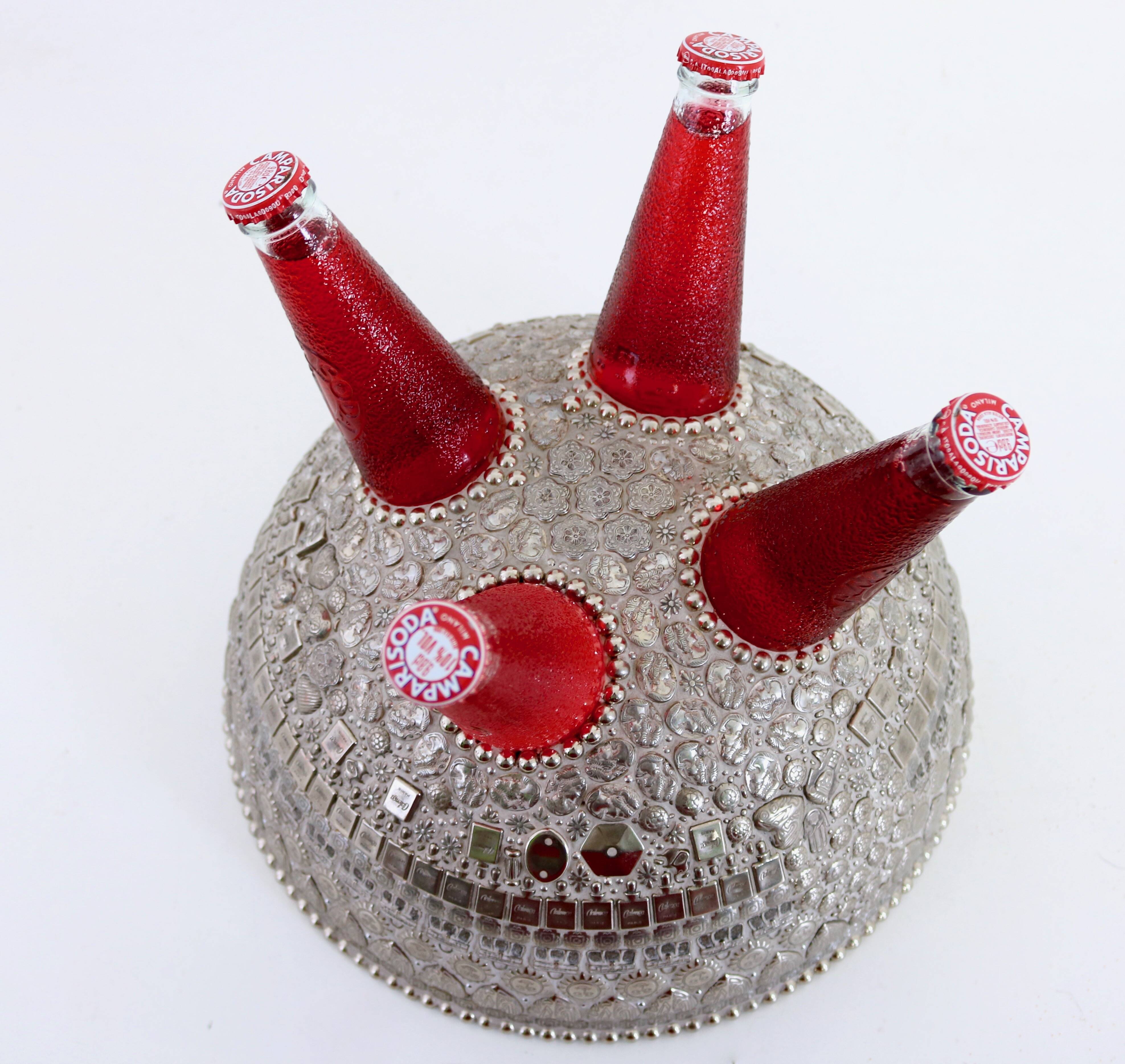 Centerpiece / Ice Bucket with Campari Bottles Designed by Franco Corso, 2010