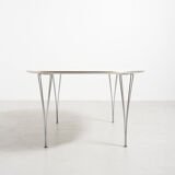 Elliptical dining table by Piet Hein And Bruno Mathsson For Fritz Hansen, Denmark 1960's