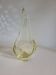 Citrine yellow crystal vase