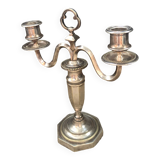 Silver candle holders