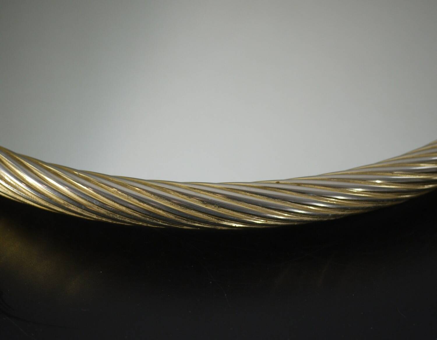 Gilded Rope Serving Tray, French Mirror Tray, Drinks Tray