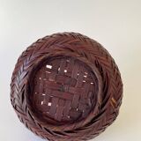 Japanese Ikebana basket, woven bamboo, 1960