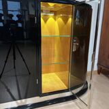 Large Art Deco Sideboard in Black Lacquer & Maple, France, 1930