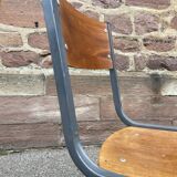 Pair of Mullca Delagrave School chairs 1960s
