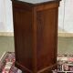 Empire bedside table from the 19th century in cherry wood and black marble.