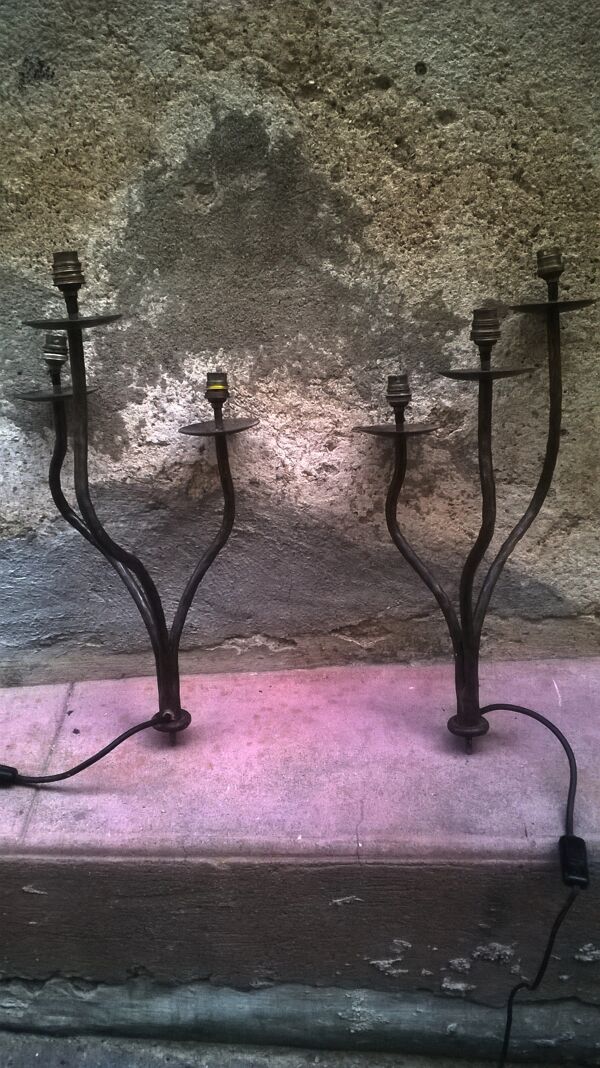 Paire de luminaires vintage