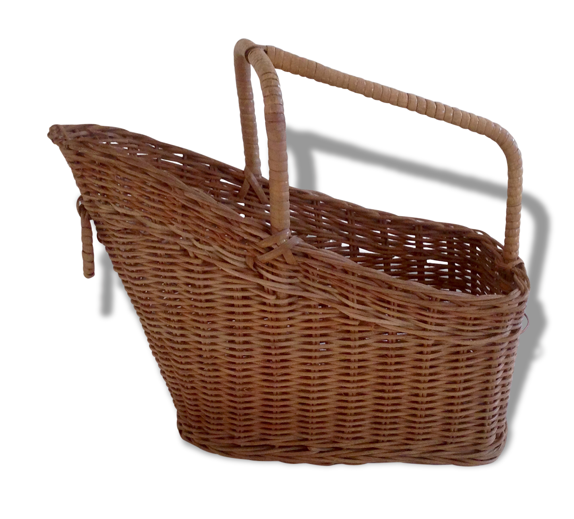 Basket Wicker with handle for bottle