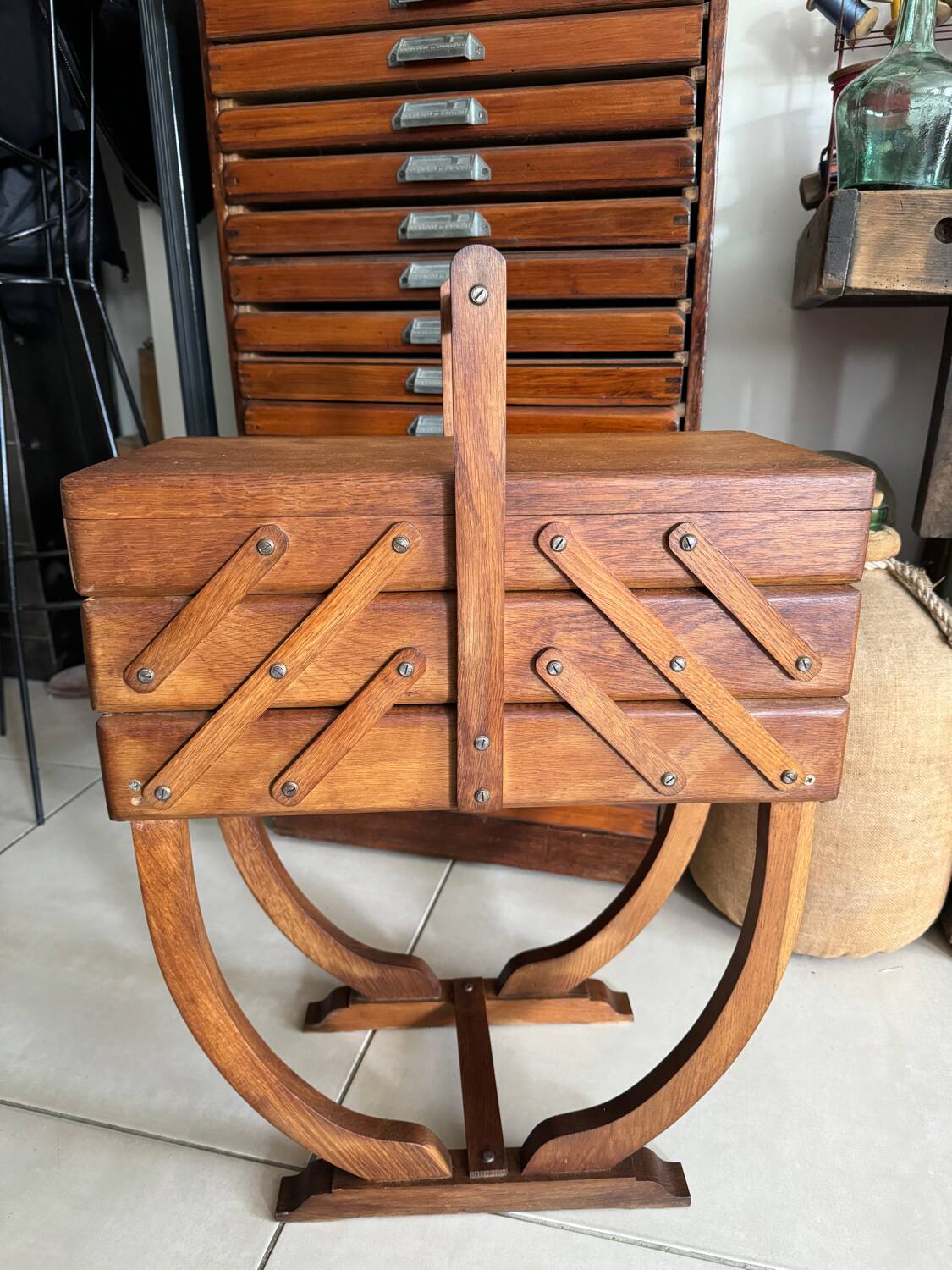 Old vintage woodworker