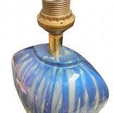 Blue ceramic table lamp base