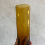 Amber blown glass