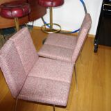 PAIR OF VINTAGE 4-SIDED CHAIRS BY PIERRE GUARICHE 1950