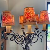 Wrought iron floor lamp