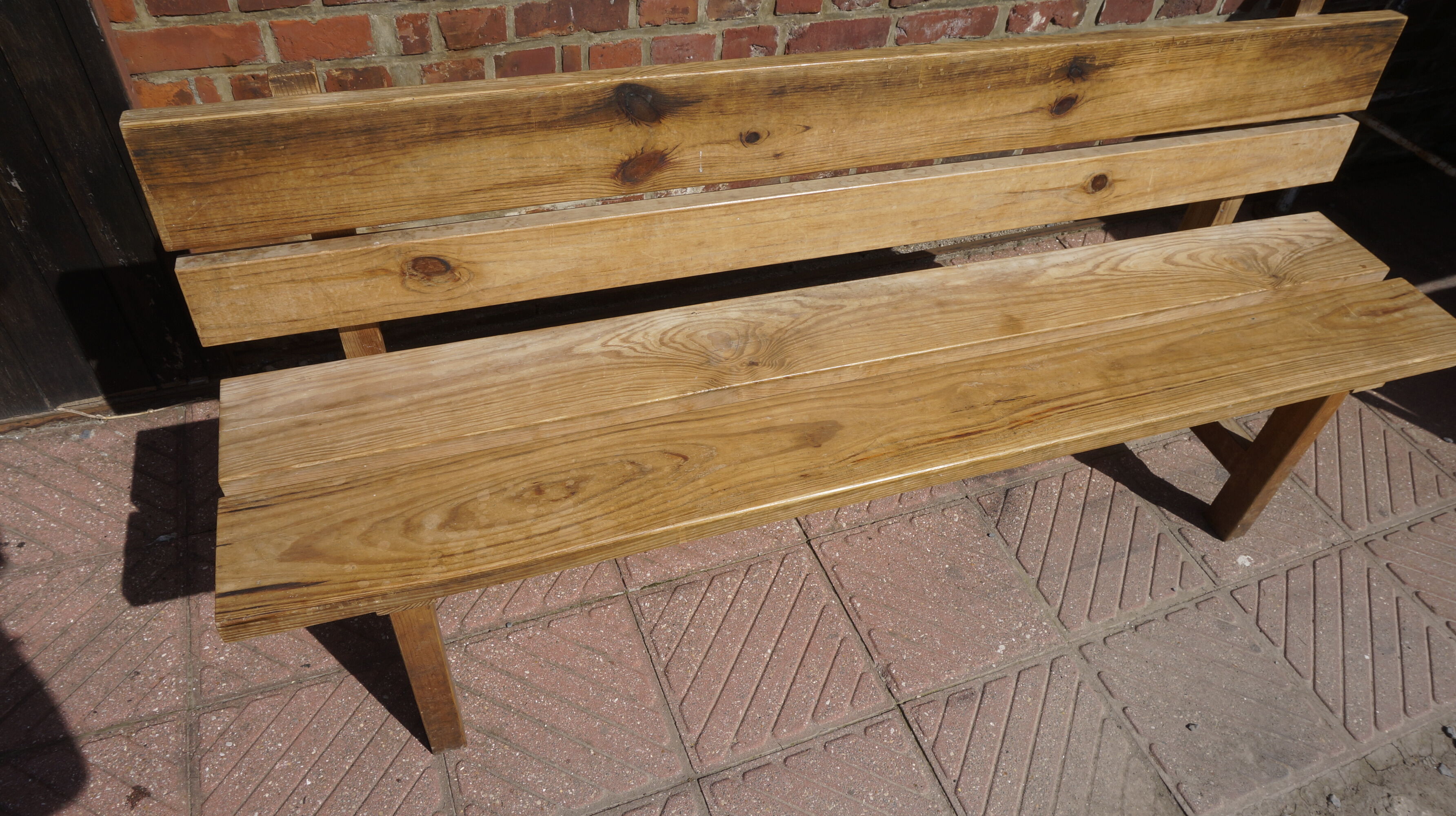 Wooden bench