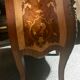 Curved commodus, tomb, Louis XV style, in marquetry, 3 drawers