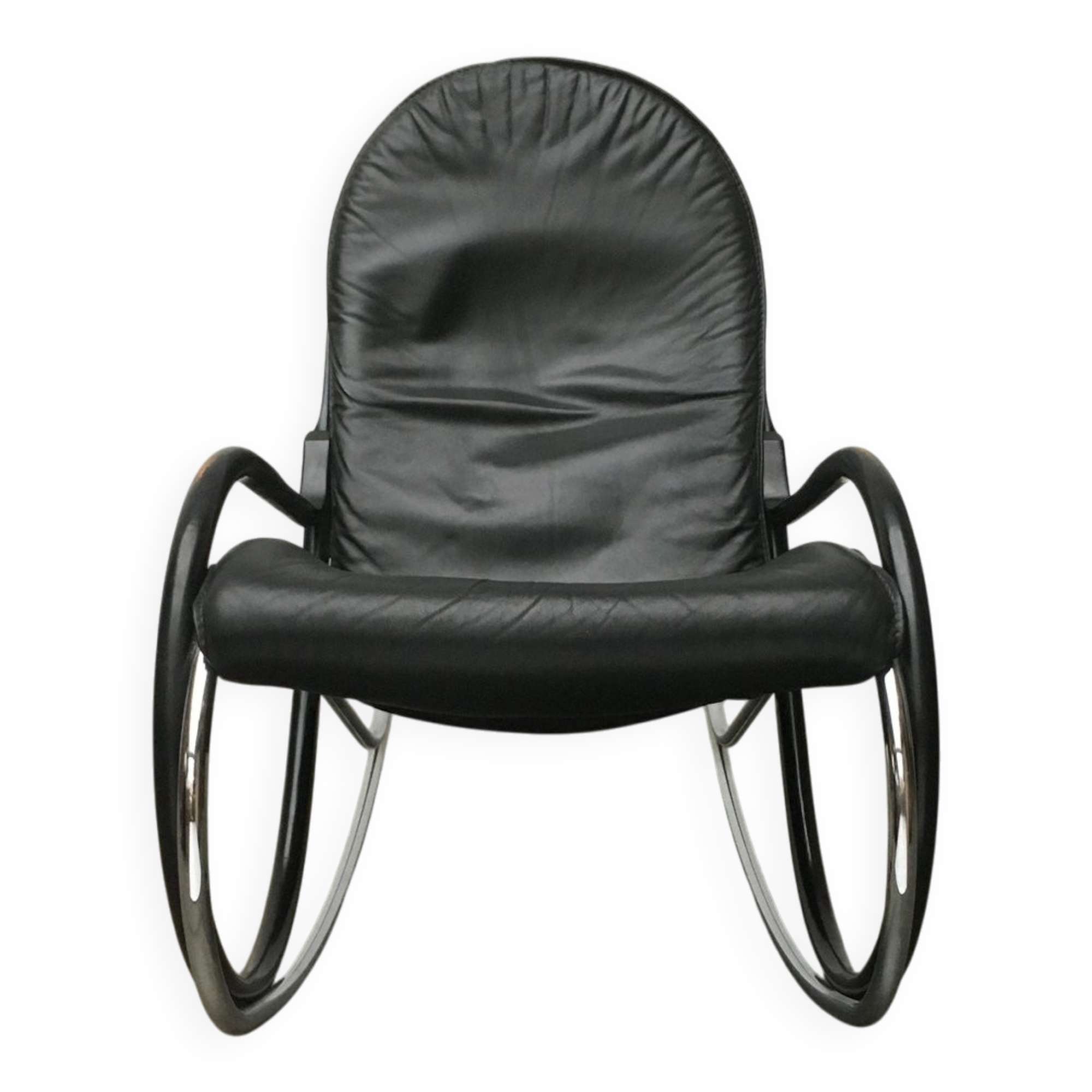 Chaise à bascule Vintage Swiss Nonna par Paul Tuttle pour Strässle