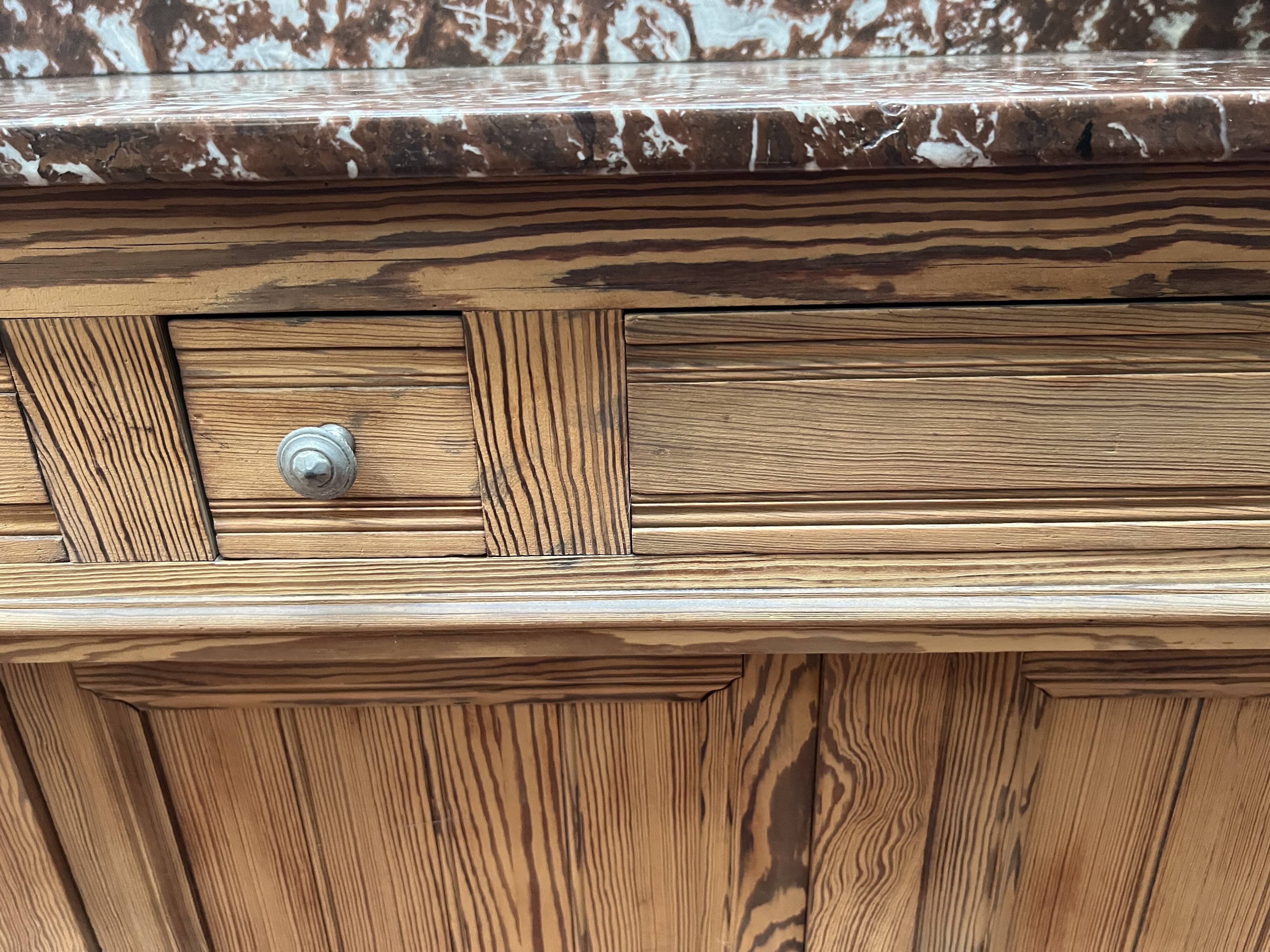 20th century solid fir washbasin unit