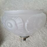 Art Deco frosted glass ceiling lamp