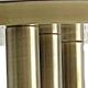 Mid-century ceiling light, brushed brass by Solken Leuchten, 7 lamps.