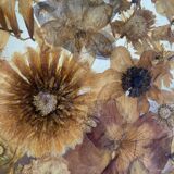 Rattan top and inclusion of dried flowers