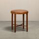 Dutch Art Deco Amsterdam School side table of solid and veneered oak